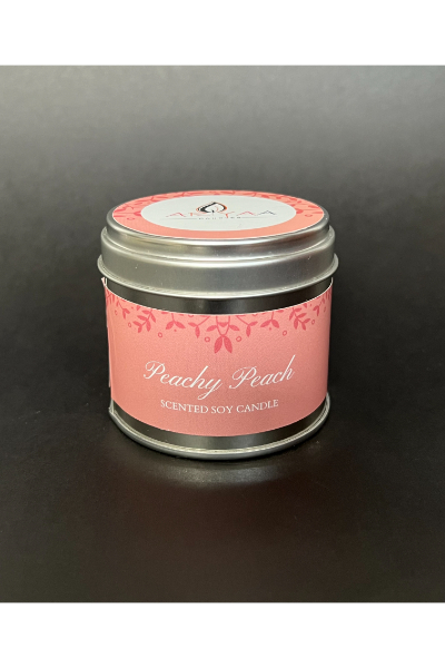 Soy Wax Tin Candle - Peachy Peach 